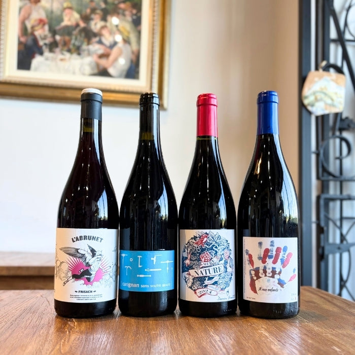 「送料・クール料込」【 無添加 】 ナチュラルワイン 【 赤ワイン ４本 セット 】（750ml×4） ワインセット 赤 ワイン ナチュールワイン ＆ 自然派ワイン を楽しむための プレヴナン オリジナル小冊子