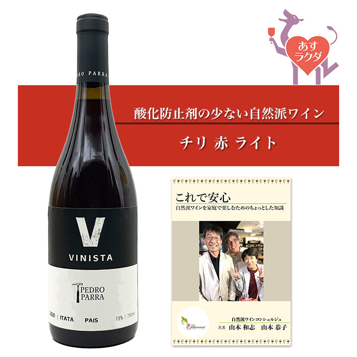 ペドロ・パッラ [ ヴィニスタ ] チリ 赤ワイン ライト（750ml）ナチュラルワイン ＆ 自然派ワインを楽しむためのオリジナル小冊子【8月限定特価】
